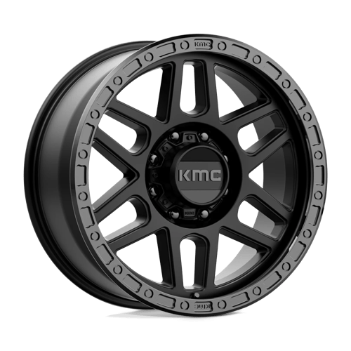 KMC KM544 MESA Satin Black W/ Gloss Black Lip 20x9 +18 8x165.1mm 125.1mm
