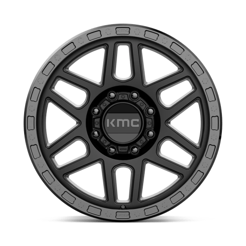 KMC KM544 MESA Satin Black W/ Gloss Black Lip 17x9 +18 8x165.1mm 125.1mm