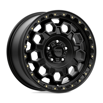 KMC KM545 TREK Satin Black 17x9 -12 5x127mm 71.5mm