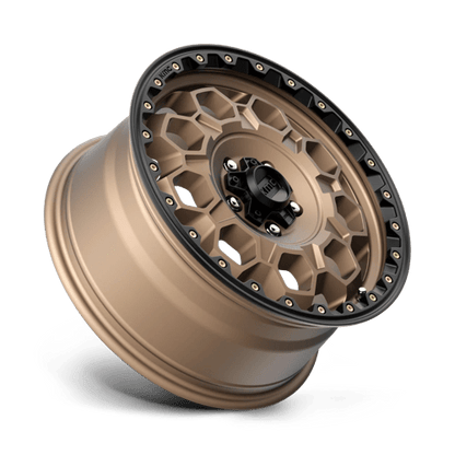 KMC KM545 TREK Matte Bronze W/ Black Lip 17x8 +20 6x139.7mm 106.1mm