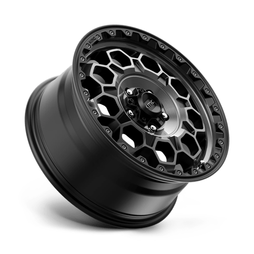 KMC KM545 TREK Satin Black W/ Gray Tint 17x9 -12 5x127mm 71.5mm