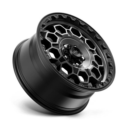 KMC KM545 TREK Satin Black W/ Gray Tint 17x8 +35 5x114.3mm 72.6mm