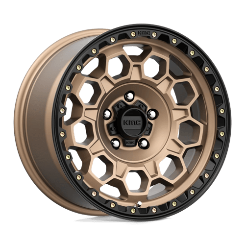 KMC KM545 TREK Matte Bronze W/ Black Lip 17x9 0 5x127mm 71.5mm