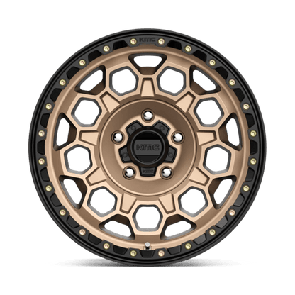 KMC KM545 TREK Matte Bronze W/ Black Lip 17x9 0 5x127mm 71.5mm