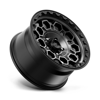 KMC KM545 TREK Satin Black W/ Gray Tint 17x9 0 5x127mm 71.5mm