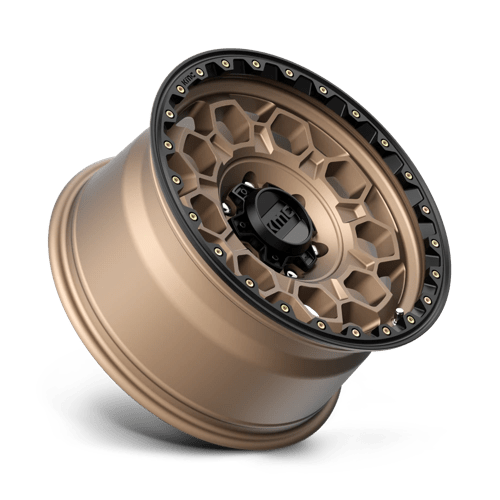 KMC KM545 TREK Matte Bronze W/ Black Lip 17x9 0 6x139.7mm 106.1mm