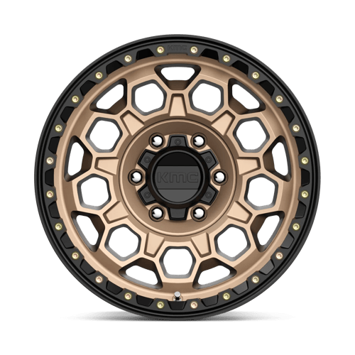 KMC KM545 TREK Matte Bronze W/ Black Lip 17x9 0 6x139.7mm 106.1mm
