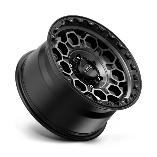 KMC KM545 TREK Satin Black W/ Gray Tint 17x9 0 6x139.7mm 106.1mm