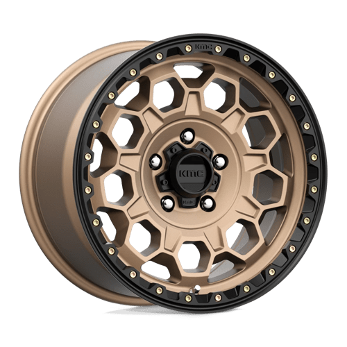 KMC KM545 TREK Matte Bronze W/ Black Lip 17x9 +18 5x127mm 71.5mm
