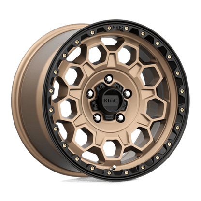 KMC KM545 TREK Matte Bronze W/ Black Lip 17x9 +18 5x127mm 71.5mm