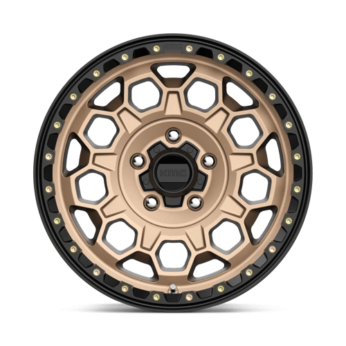 KMC KM545 TREK Matte Bronze W/ Black Lip 17x9 +18 5x127mm 71.5mm