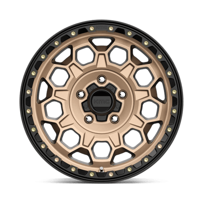 KMC KM545 TREK Matte Bronze W/ Black Lip 17x9 +18 5x127mm 71.5mm