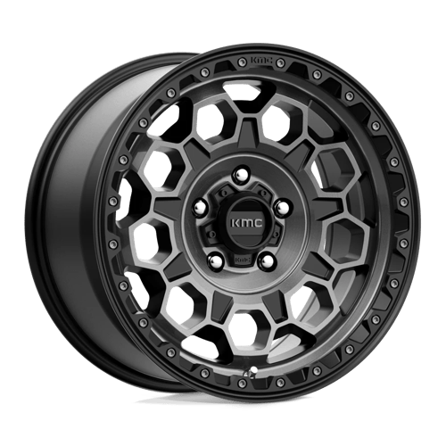 KMC KM545 TREK Satin Black W/ Gray Tint 17x9 +18 5x127mm 71.5mm