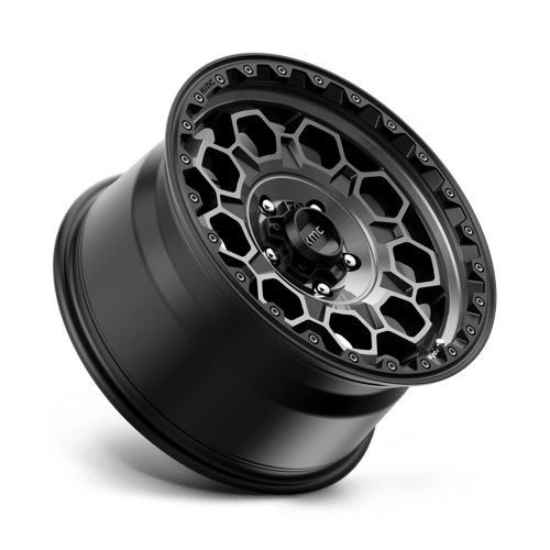 KMC KM545 TREK Satin Black W/ Gray Tint 17x9 +18 5x127mm 71.5mm