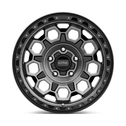 KMC KM545 TREK Satin Black W/ Gray Tint 17x9 +18 5x127mm 71.5mm