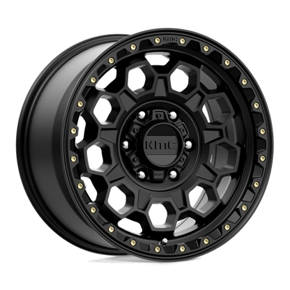 KMC KM545 TREK Satin Black 17x9 +18 6x139.7mm 106.1mm