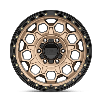 KMC KM545 TREK Matte Bronze W/ Black Lip 17x9 +18 6x139.7mm 106.1mm