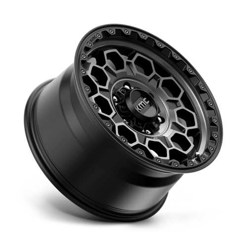 KMC KM545 TREK Satin Black W/ Gray Tint 17x9 +18 6x135mm 87.1mm
