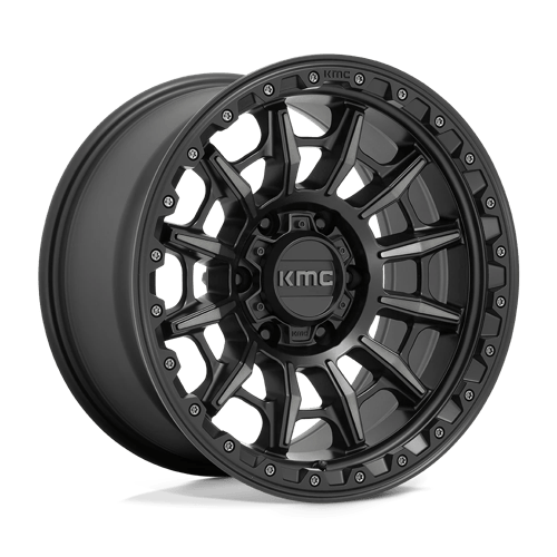 KMC KM547 CARNAGE Satin Black W/ Gray Tint 16x8 0 6x139.7mm 106.1mm