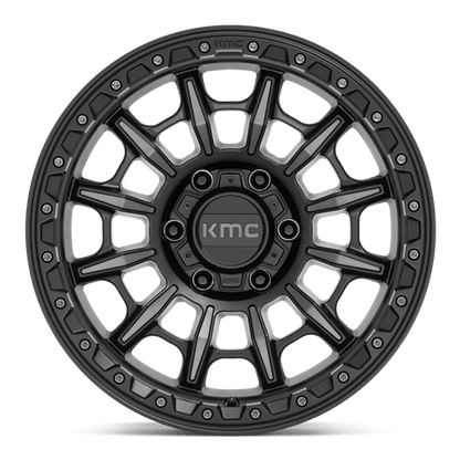 KMC KM547 CARNAGE Satin Black W/ Gray Tint 17x9 0 6x135mm 87.1mm
