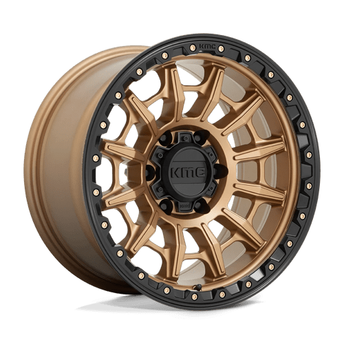 KMC KM547 CARNAGE Matte Bronze W/ Black Lip 17x9 -12 5x127mm 71.5mm