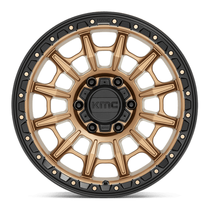 KMC KM547 CARNAGE Matte Bronze W/ Black Lip 17x9 0 6x139.7mm 106.1mm