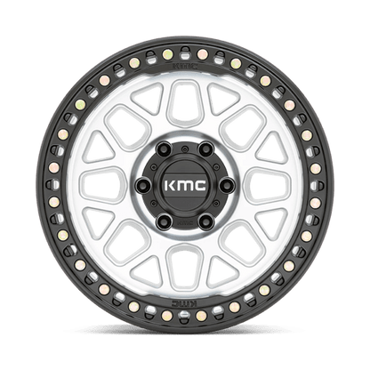 KMC KM549 GRS Machined W/ Satin Black Lip 17x9 +18 6x135mm 87.1mm