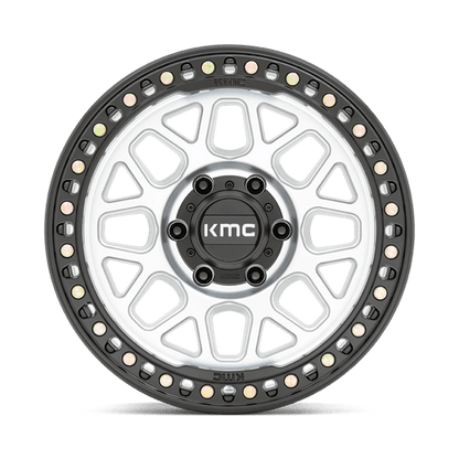 KMC KM549 GRS Machined W/ Satin Black Lip 17x9 -12 5x127mm 71.5mm