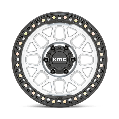 KMC KM549 GRS Machined W/ Satin Black Lip 17x9 +18 5x150mm 110.1mm