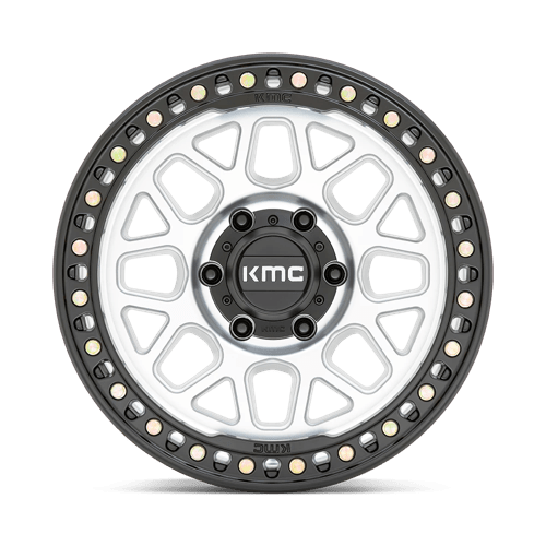 KMC KM549 GRS Machined W/ Satin Black Lip 17x8.5 0 6x139.7mm 106.1mm