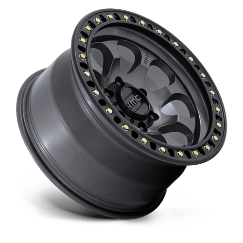 KMC KM550 RIOT SBL Anthracite W/ Satin Black Lip 18x9 +18 6x139.7mm 106.1mm