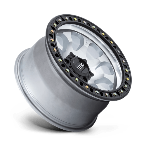KMC KM550 RIOT SBL Machined W/ Satin Black Lip 17x9 -12 6x139.7mm 106.1mm