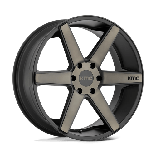 KMC KM704 DISTRICT TRUCK Matte Black W/ Dark Tint 20x8.5 +38 6x135mm 87.1mm