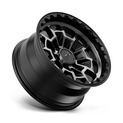 KMC KM718 SUMMIT Satin Black W/ Gray Tint 16x8 0 6x139.7mm 106.1mm
