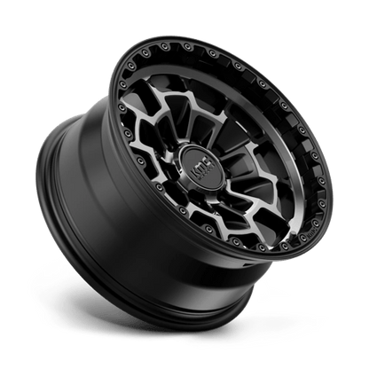 KMC KM718 SUMMIT Satin Black W/ Gray Tint 16x8 0 6x139.7mm 106.1mm