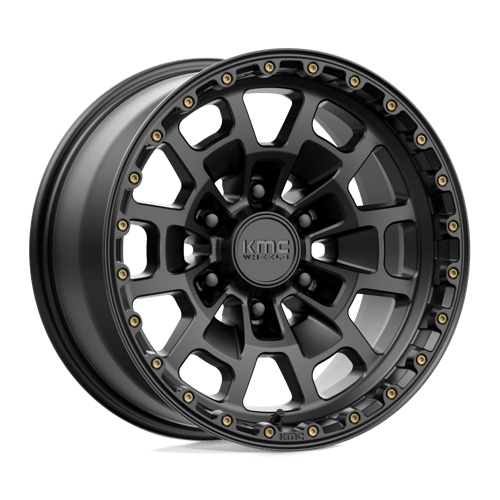 KMC KM718 SUMMIT Satin Black 17x8.5 0 6x135mm 87.1mm