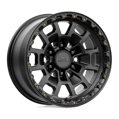 KMC KM718 SUMMIT Satin Black 17x8.5 0 6x139.7mm 106.1mm