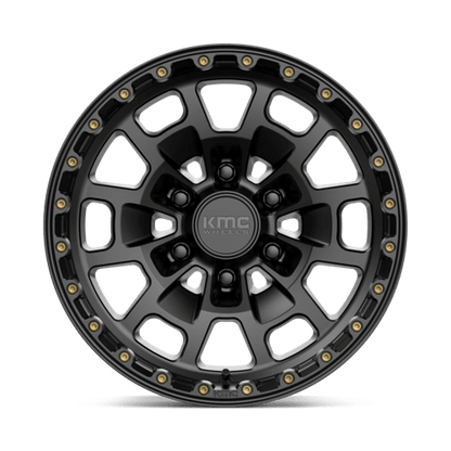 KMC KM718 SUMMIT Satin Black 17x8.5 0 6x135mm 87.1mm