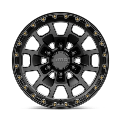 KMC KM718 SUMMIT Satin Black 17x8.5 0 6x139.7mm 106.1mm