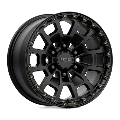 KMC KM718 SUMMIT Satin Black 17x8.5 +18 6x135mm 87.1mm