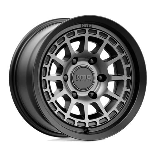 KMC KM719 CANYON Satin Black W/ Gray Tint 17x8 +20 6x139.7mm 106.1mm