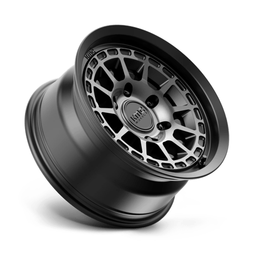 KMC KM719 CANYON Satin Black W/ Gray Tint 16x8 0 6x139.7mm 106.1mm