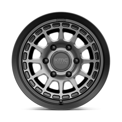 KMC KM719 CANYON Satin Black W/ Gray Tint 16x8 0 6x139.7mm 106.1mm