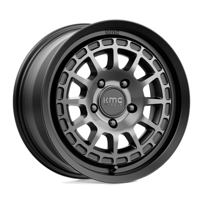 KMC KM719 CANYON Satin Black W/ Gray Tint 17x8 +35 5x114.3mm 72.6mm