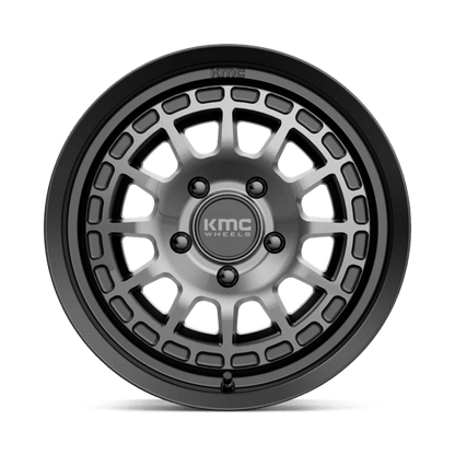 KMC KM719 CANYON Satin Black W/ Gray Tint 17x8 +35 5x114.3mm 72.6mm