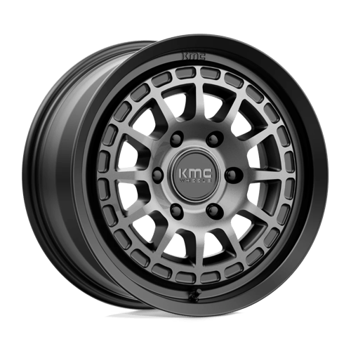 KMC KM719 CANYON Satin Black W/ Gray Tint 17x8 +35 6x139.7mm 100.3mm