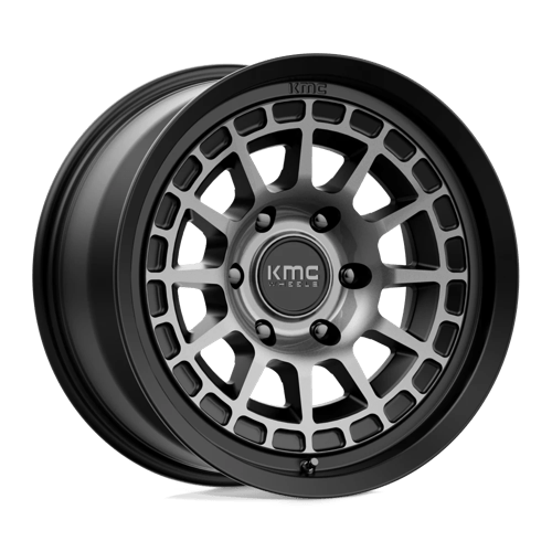 KMC KM719 CANYON Satin Black W/ Gray Tint 17x8.5 0 6x139.7mm 106.1mm