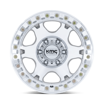KMC KM238 VI BEADLOCK Machined 17x9 -12 6x139.7mm 110.1mm