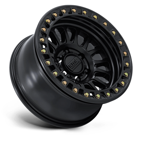 KMC KM239 IMPACT BEADLOCK Matte Black 17x9 -12 Custom 72.6mm