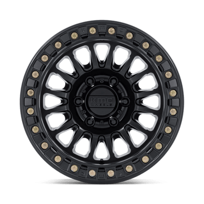 KMC KM239 IMPACT BEADLOCK Matte Black 17x9 -38 Custom 108mm